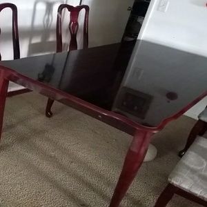Table and 4 chairs